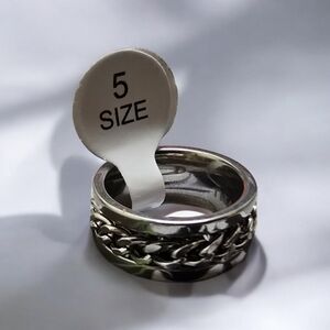 Men's Stainless Steel Chain Ring